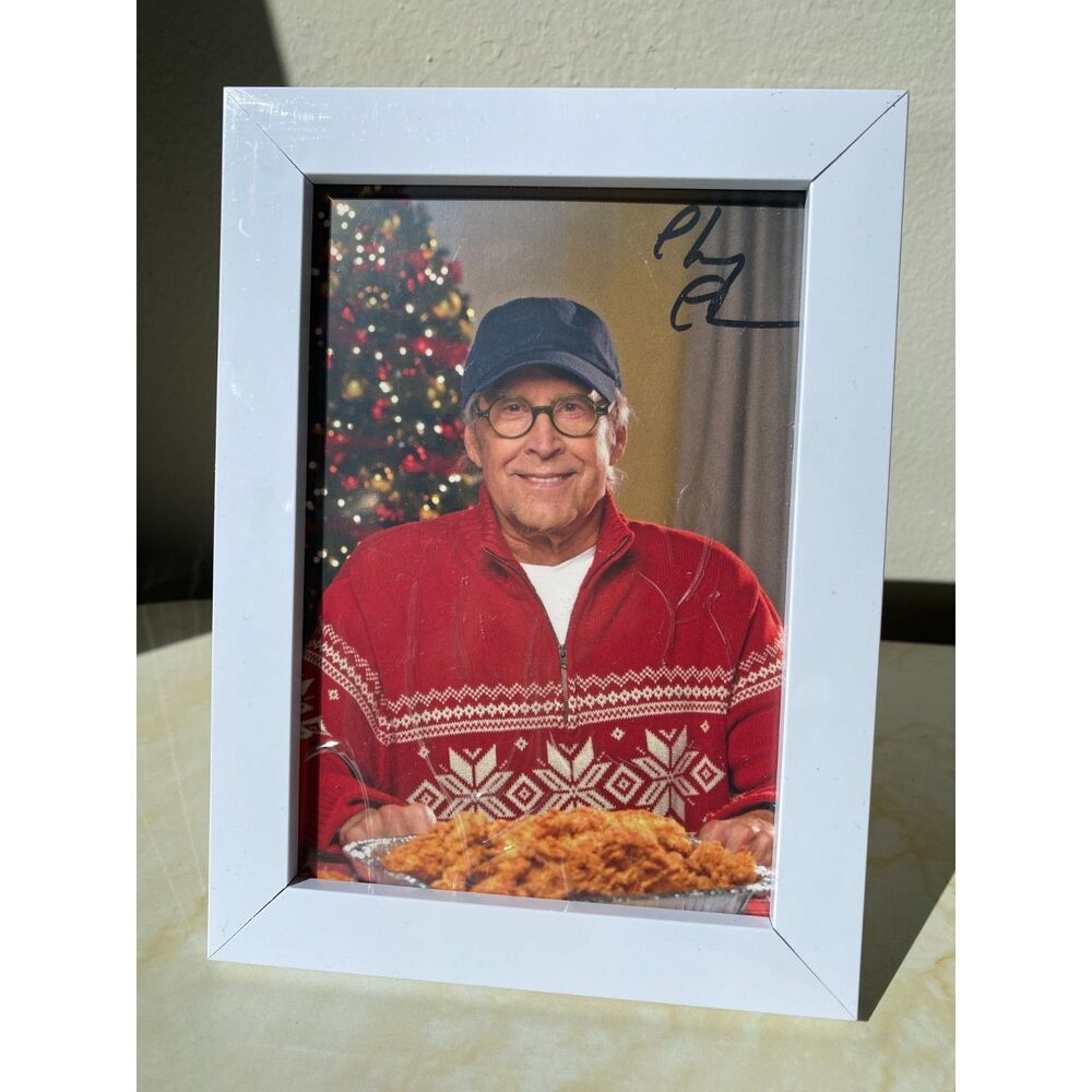 Rare Raising Canes x Chevy Chase, Autographed Signed 8X10 Photo Reprint in Frame